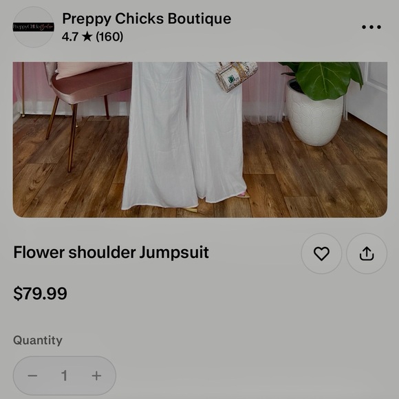 White One-Shoulder Jumpsuit. NWT. Size XL - Picture 4 of 4